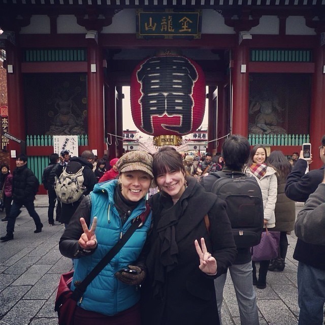 @cindo_31_4 and me at the Asakusa shrine Sensoji.