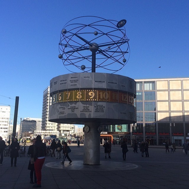 Beautiful #Berlin – Weltzeituhr, Alexanderplatz.
