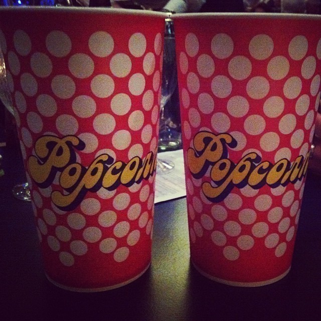 Cool: concert with popcorn or is it popcorn with concert?