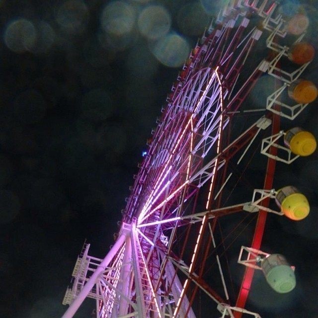 Different view on to a Ferris wheel. No filters.