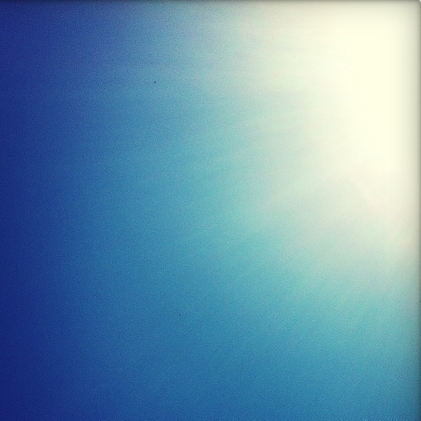 Endless blue sky…
