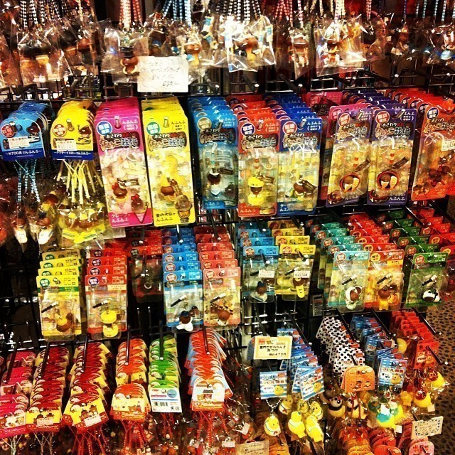 Mobile toys – shop with loads of sweets and toys. #tokyo