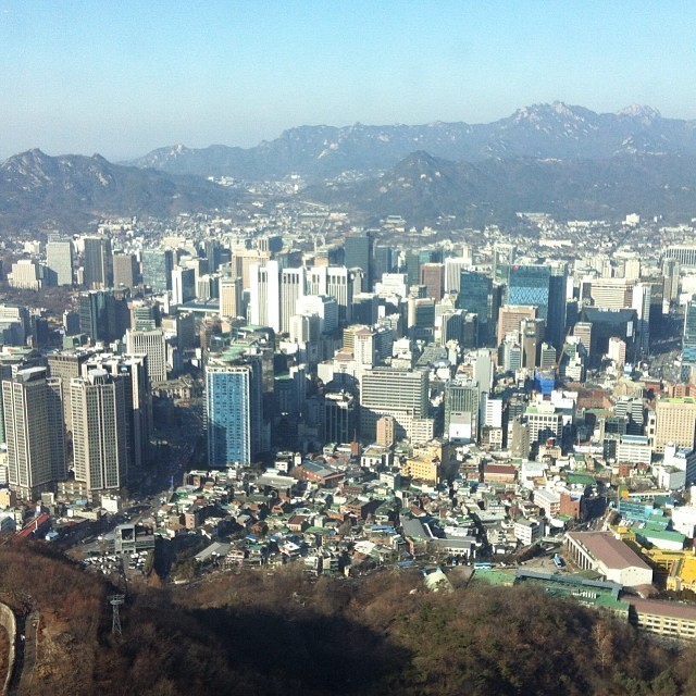 Seoul from high up #seoul