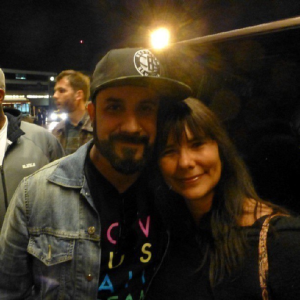 AJ from Backstreet Boys and me. Berlin. 1st July 2013.
