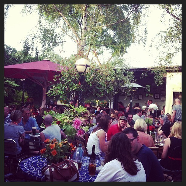 Summer in London. Great evening in the pub.