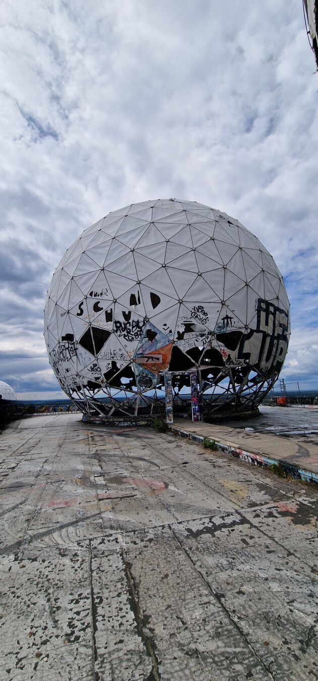 The old Spy Station up on Teufelsberg in Berlin. Abundant since the Allies left in 1994 – but now co-owned by artists trying to preserve what is left and recreating this place as one of art.