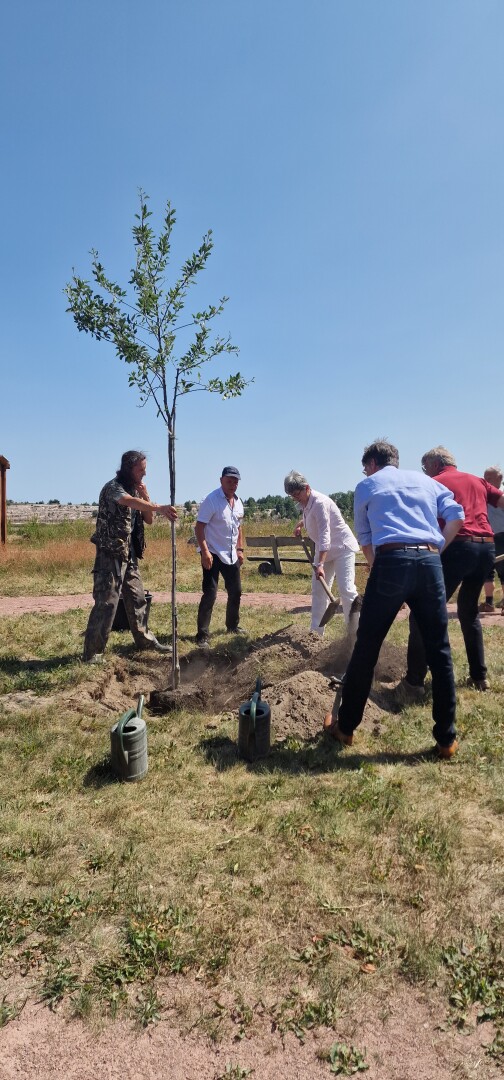 Celebrating 25 years of Heinz Sielmann Wanninchen project that renaturates an old brown coal mining landscape.